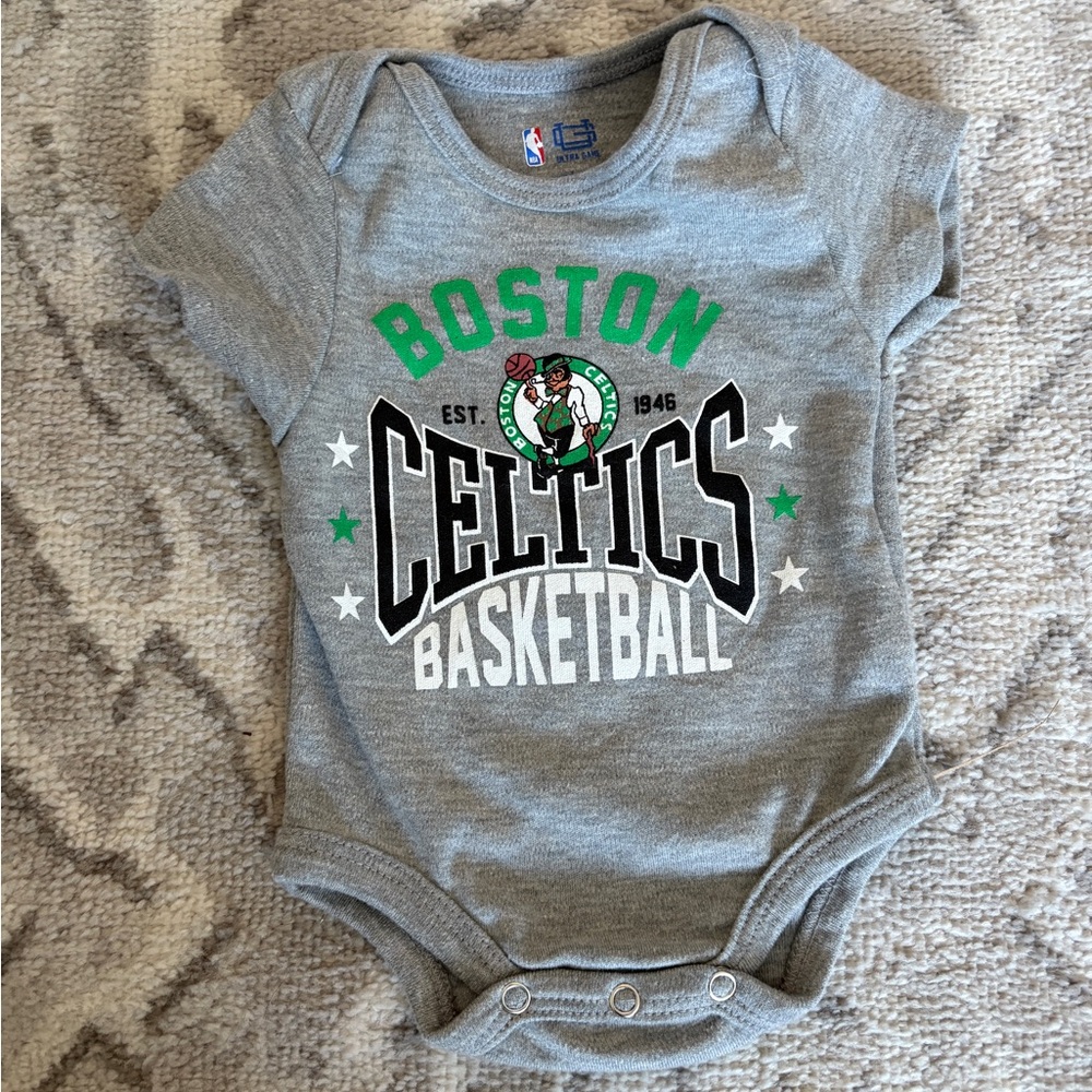 NBA Boston Celtics Gray Baby Bodysuit